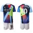 Manchester City #10 Kun Aguero Nike Cooperation 6th Anniversary Celebration Soccer Club Jersey