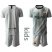 Barcelona Blank Grey Goalkeeper Kid Soccer Club Jersey