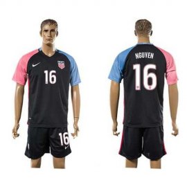 USA #16 Nguyen Away Soccer Country Jersey