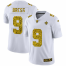 New Orleans New Orleans Saints #9 Drew Brees Mens Nike Flocked Leopard Print Vapor Limited NFL Jersey White