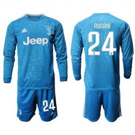 Juventus #24 Rugani Third Long Sleeves Soccer Club Jersey