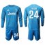 Juventus #24 Rugani Third Long Sleeves Soccer Club Jersey