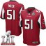 Nike Atlanta Falcons #51 Alex Mack Red Team Color Super Bowl LI 51 Youth Stitched NFL Elite Jersey