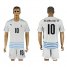 Uruguay #10 Dearrascaete Away Soccer Country Jersey