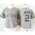 Toddler New York Yankees #2 Derek Jeter Grey Cool Base Stitched MLB Jersey