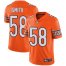 Nike Chicago Bears #58 Roquan Smith Orange Mens Stitched NFL Limited Rush Jersey