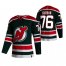 New Jersey Devils #76 P.K. Subban Green Mens Adidas 2020-21 Reverse Retro Alternate NHL Jersey