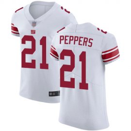 Nike New York Giants #21 Jabrill Peppers White Mens Stitched NFL Vapor Untouchable Elite Jersey