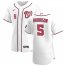 Washington Nationals #5 Josh Harrison Mens Nike White Home 2020 Authentic Player MLB Jersey