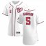 Washington Nationals #5 Josh Harrison Mens Nike White Home 2020 Authentic Player MLB Jersey