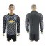 Manchester United Blank Black Long Sleeves Soccer Club Jersey