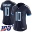 Nike Tennessee Titans #10 Adam Humphries Navy Blue Team Color Womens Stitched NFL 100th Season Vapor Limited Jersey