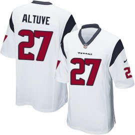 Nike Houston Texans #27 Jose Altuve White Youth Stitched NFL Elite Jersey
