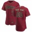 Arizona Diamondbacks Custom Mens Nike Crimson Authentic Alternate Team MLB Jersey