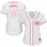 Cincinnati Reds #15 Nick Senzel White/Pink Fashion Womens Stitched MLB Jersey