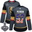 Adidas Vegas Golden Knights #57 David Perron Grey Home Authentic USA Flag 2018 Stanley Cup Final Womens Stitched NHL Jersey