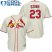 St.Louis Cardinals #23 Marcell Ozuna Cream Cool Base Stitched Youth MLB Jersey