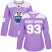 Adidas Edmonton Oilers #93 Ryan Nugent-Hopkins Purple Authentic Fights Cancer Womens Stitched NHL Jersey