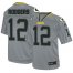 Nike Green Bay Packers #12 Aaron Rodgers Lights Out Grey Mens Stitched NFL Elite Jersey