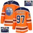 Adidas Edmonton Oilers #97 Connor McDavid Orange Home Authentic Fashion Gold Stitched NHL Jersey