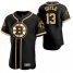 Boston Bruins #13 Charlie Coyle Mens 2020 NHL x MLB Crossover Edition Baseball Jersey Black