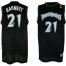 Minnesota Timberwolves 21 Kevin Garnett Black Swingman Jersey Cheap