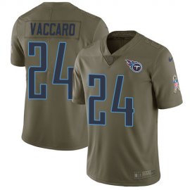 Nike Tennessee Titans #24 Kenny Vaccaro Olive Mens Stitched NFL Limited 2017 Salute To Service Jersey