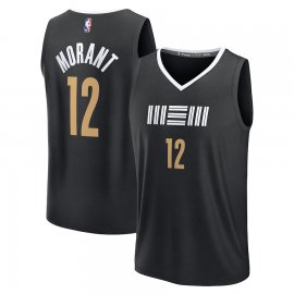 Ja Morant Memphis Grizzlies Fanatics Branded Unisex 2023/24 Fast Break Jersey – Black – City Edition