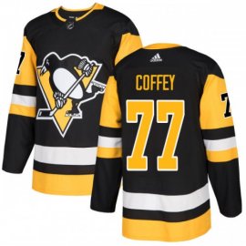 Adidas Pittsburgh Penguins #77 Paul Coffey Black Home Authentic Stitched NHL Jersey