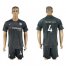 Chelsea #4 Fabregas Black Soccer Club Jersey