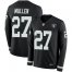 Nike Las Vegas Raiders #27 Trayvon Mullen Black Team Color Mens Stitched NFL Limited Therma Long Sleeve Jersey
