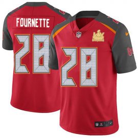 Tampa Bay Buccaneers #28 Leonard Fournette Red Team Color Youth Super Bowl LV Champions Stitched NFL Vapor Untouchable Limited Jersey