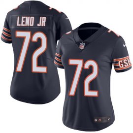 Nike Chicago Bears #72 Charles Leno Jr Navy Blue Team Color Womens Stitched NFL Vapor Untouchable Limited Jersey
