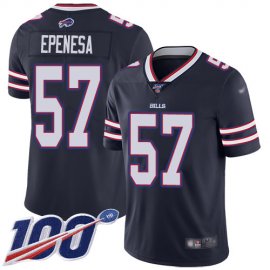 Nike Buffalo Bills #57 A.J. Epenesas Navy Mens Stitched NFL Limited Inverted Legend 100th Season Jersey