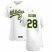 Oakland Athletics #28 Matt Olson Mens Nike White Home 2020 Authentic Player MLB Jersey