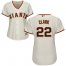 San Francisco Giants #22 Will Clark Cream Home Womens Stitched MLB Jersey