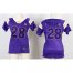 Nike Minnesota Vikings #28 Adrian Peterson Purple Womens Stitched NFL Elite Draft Him Shimmer Jersey