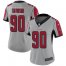 Nike Atlanta Falcons #90 Marlon Davidson Silver Womens Stitched NFL Limited Inverted Legend Jersey