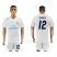 Real Madrid #12 Marcelo White Home Soccer Club Jersey
