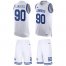 Nike Dallas Cowboys #90 Demarcus Lawrence White Mens Stitched NFL Limited Tank Top Suit Jersey