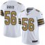 Nike New Orleans Saints #56 DeMario Davis White Mens Stitched NFL Limited Rush Jersey