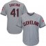 Cleveland Indians #41 Carlos Santana Grey Road Stitched Youth MLB Jersey