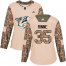 Adidas Nashville Predators #35 Pekka Rinne Camo Authentic 2017 Veterans Day Womens Stitched NHL Jersey