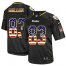 Nike Pittsburgh Steelers #83 Heath Miller Black Mens Stitched NFL Elite USA Flag Fashion Jersey
