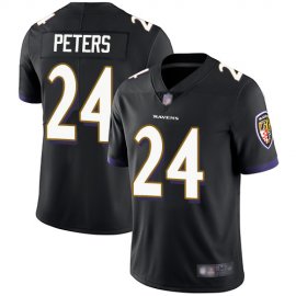 Nike Baltimore Ravens #24 Marcus Peters Black Alternate Mens Stitched NFL Vapor Untouchable Limited Jersey