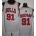 Chicago Bulls 91 Dennis Rodman White Revolution 30 NBA Jerseys Cheap