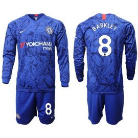 Chelsea #8 Barkley Home Long Sleeves Soccer Club Jersey