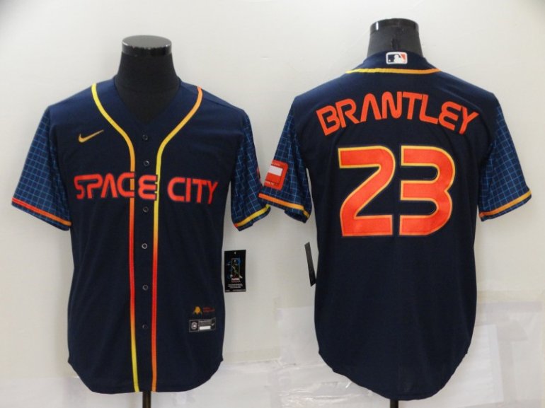 Astros 23 Michael Brantley Navy Nike 2022 City Connect Cool Base Jerseys Astros 23 Michael Brantley Navy Nike 2022 City Connect Cool Base Jerseys