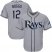 Tampa Bay Rays #12 Wade Boggs Grey Cool Base Stitched Youth MLB Jersey