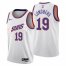 Nike Phoenix Suns #19 Gabriel Lundberg Mens 2022-23 City Edition NBA Jersey – Cherry Blossom White Mens